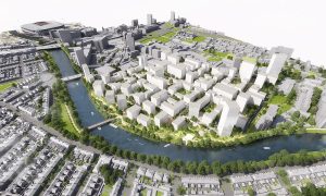 Cardiff Embankment masterplan CGI